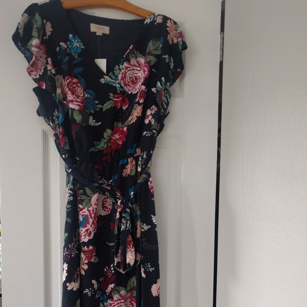 Short sleeve midi dress